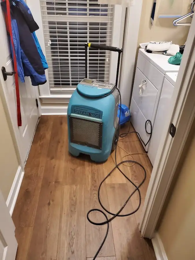 Commercial dehumidifier deployed for Flood Damage Cleanup in Whitfield