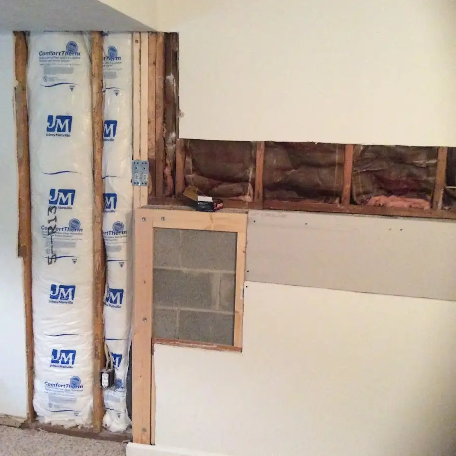 Wall insulation replacement during Contents Cleaning & Restoration in Whitfield